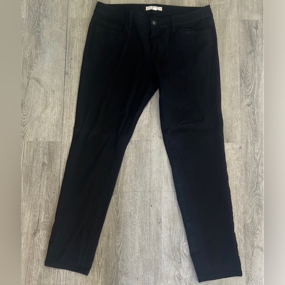 Like New, Size 10, Banana Republic, Black, Skinny Straight Leg, Stretchy Jeans